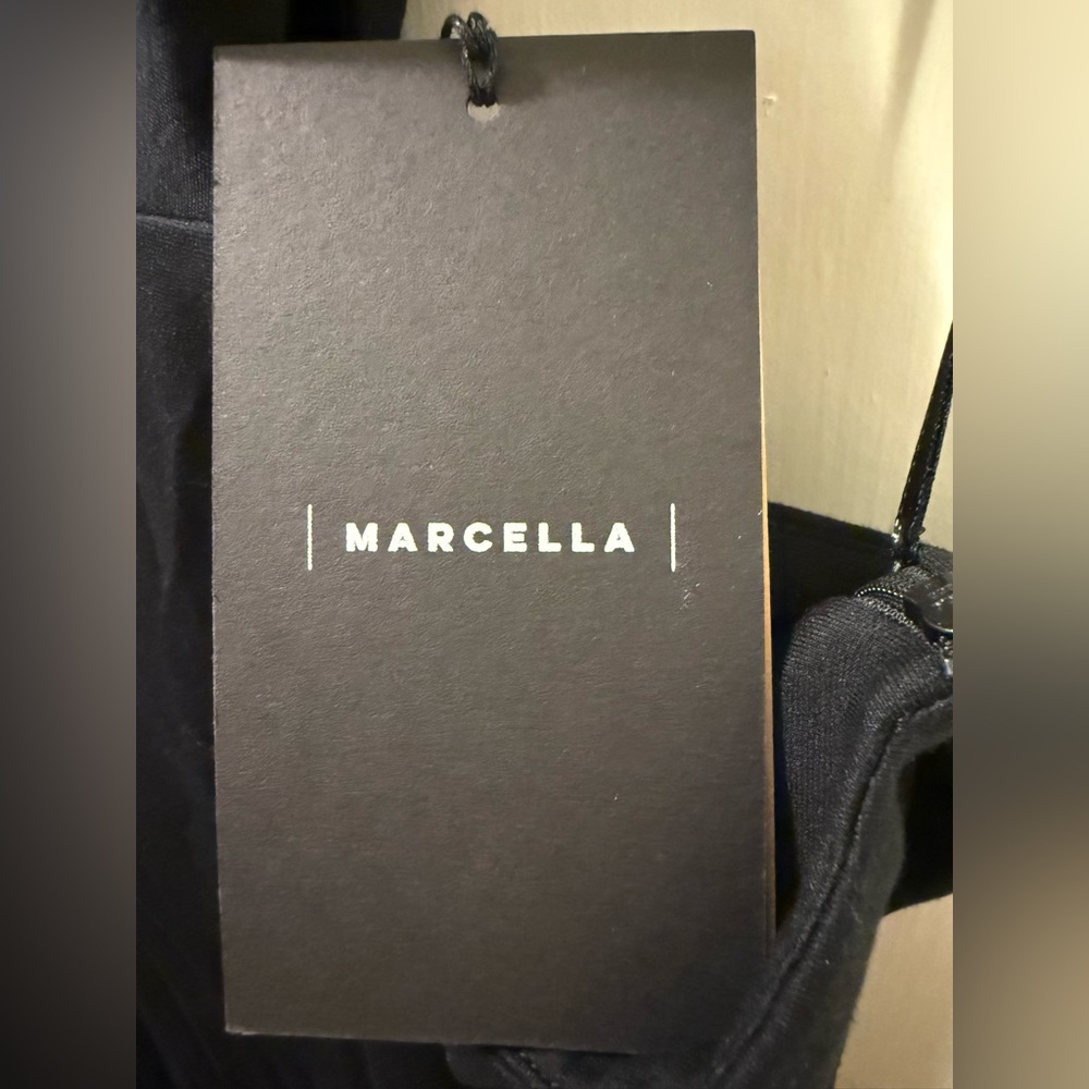 Marcella ‘Caterina’ Black One-Shoulder Dress - Picture 7 of 8